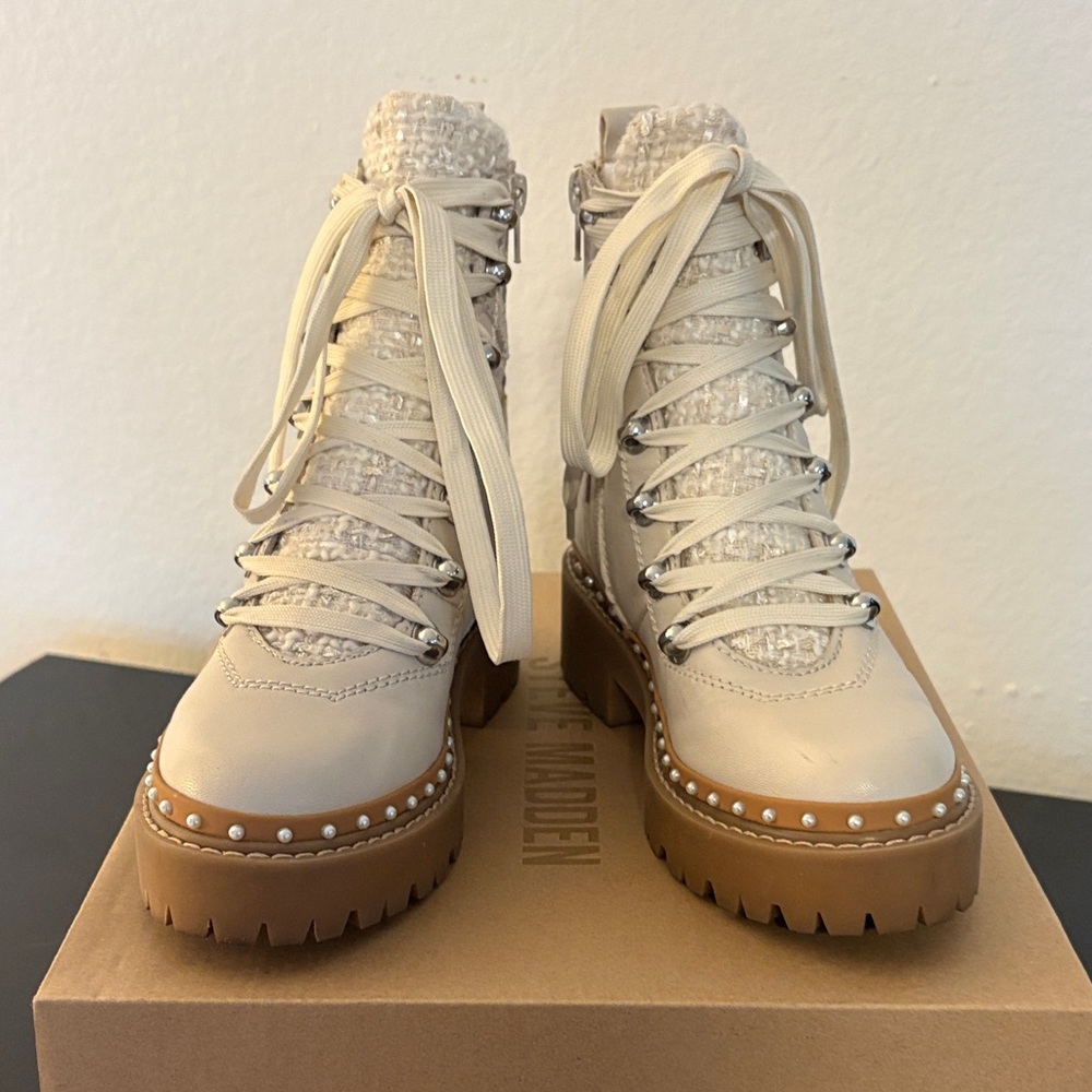 Steve Madden Ranier Bone Multi Platform Bootie
